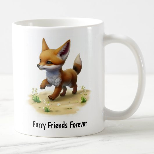 Eine digitale Malerei einer Niedlichen Jackal Kaffeetasse