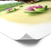 Eine digitale Malerei einer Niedlichen jungen indi Poster (Ecke)