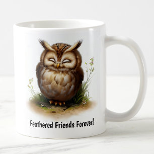 Eine digitale Malerei einer Niedlichen Langhaarkas Kaffeetasse