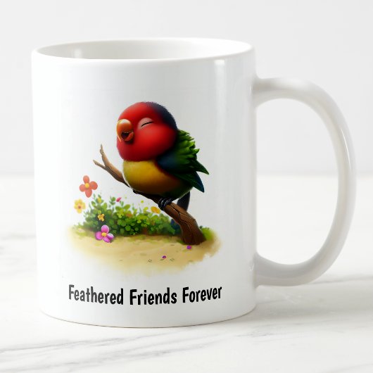Eine digitale Malerei einer Niedlichen Lory Kaffeetasse