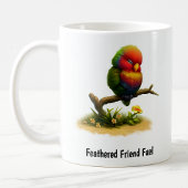Eine digitale Malerei eines Mount Apo Lorikeets Kaffeetasse
