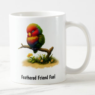 Eine digitale Malerei eines Mount Apo Lorikeets Kaffeetasse