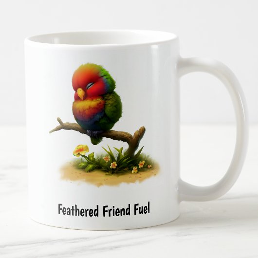 Eine digitale Malerei eines Mount Apo Lorikeets Kaffeetasse