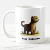 Eine digitale Malerei eines Niedlichen Cougars Kaffeetasse