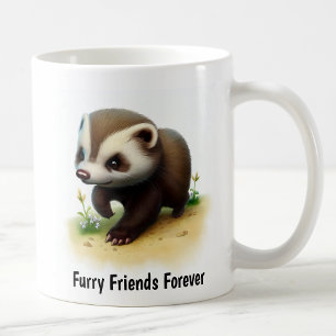Eine digitale Malerei eines Niedlichen Honey Badge Kaffeetasse