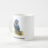 Eine digitale Malerei eines Niedlichen Indigoflüge Kaffeetasse (Vorderseite Links)