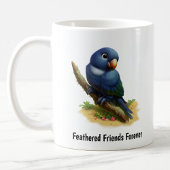 Eine digitale Malerei eines Niedlichen Indigoflüge Kaffeetasse