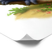 Eine digitale Malerei eines Niedlichen Indigoflüge Poster (Ecke)