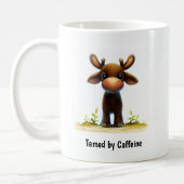 Eine digitale Malerei eines Niedlichen jungen Elch Kaffeetasse