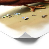 Eine digitale Malerei eines Niedlichen jungen indi Poster (Ecke)