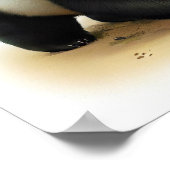 Eine digitale Malerei eines Niedlichen jungen Pand Poster (Ecke)