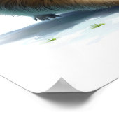 Eine digitale Malerei eines Niedlichen Lemmings Poster (Ecke)