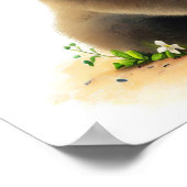 Eine digitale Malerei eines Niedlichen Lemur Poster (Ecke)