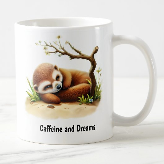 Eine digitale Malerei eines Niedlichen Meerkats Kaffeetasse