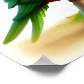 Eine digitale Malerei eines Niedlichen Orangen-Bel Poster (Ecke)