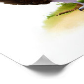 Eine digitale Malerei eines Niedlichen Osprey Poster (Ecke)