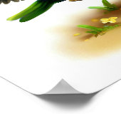 Eine digitale Malerei eines Niedlichen Verzierten  Poster (Ecke)