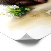 Eine digitale Malerei eines nordamerikanischen Por Poster (Ecke)