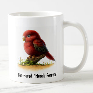 Eine digitale Malerei eines scharlachroten Rosella Kaffeetasse