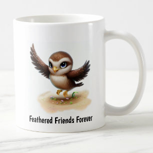Eine digitale Malerei eines süßen Habichts Kaffeetasse