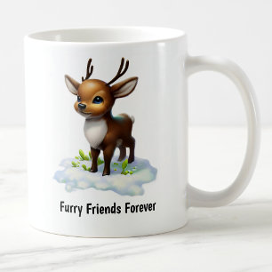 Eine digitale Malerei eines süßen Karibus Kaffeetasse