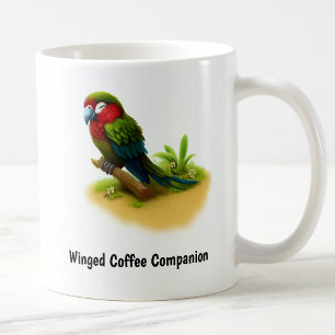 Eine digitale Malerei eines süßen Militäraras Kaffeetasse