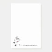 "Eine Diva's Arbeit wird nie getan!" Post-it Klebezettel (Vorderseite)