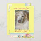 Eine Dog-Osterpostkarte adoptiert Feiertagspostkarte (Vorne/Hinten)