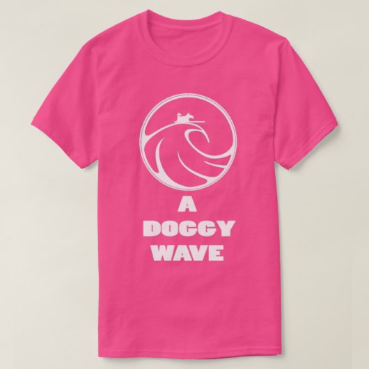 Eine Doggy Wave T-Shirt (Design vorne)