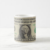 Eine Dollar-Bill-Tasse, weiß Kaffeetasse (Mittel)