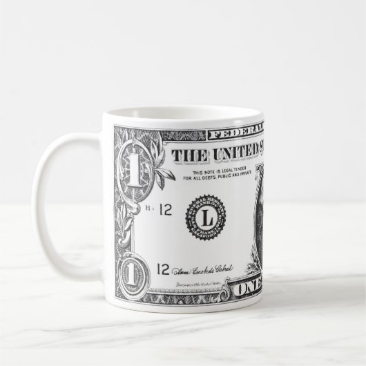eine Dollar-Tasse Kaffeetasse (Links)