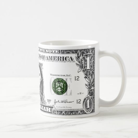eine Dollar-Tasse Kaffeetasse (Rechts)