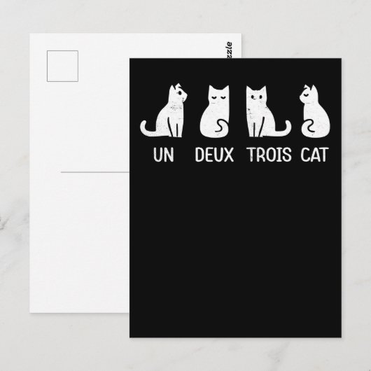 Eine Doppeltrose Postkarte (Vorne/Hinten)