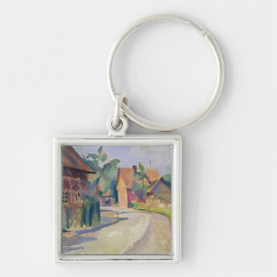 Eine Dorf-Straße Schlüsselanhänger