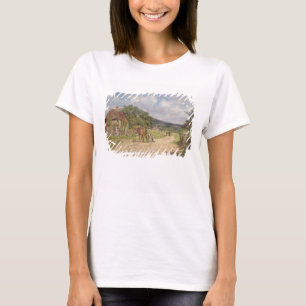 Eine Dorf-Szene (Öl auf Leinwand) T-Shirt