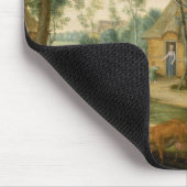 Eine Dorflandschaft Mousepad (Ecke)