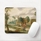 Eine Dorflandschaft Mousepad (Mit Mouse)