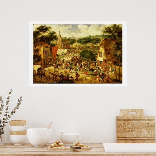 Eine Dorfmesse Poster (Küche)