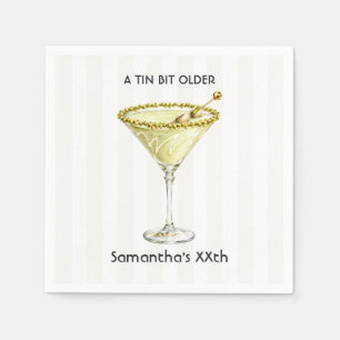 Eine Dose Ein Bisschen Älter Pistazien-Martini-Bir Serviette