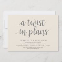 Eine Drehung in Plänen, Hochzeit Ändern Sie das Da