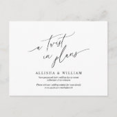 Eine Drehung in Plänen, Hochzeitsaufschub Postkarte (Vorderseite)