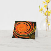 Eine Drehung von Orange-Mitteilungskarten Karte (Gelbe Blume)