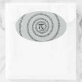 Eine Drehung von Pi-Klicken auf Anpassen, um die F Ovaler Aufkleber (Tasche)