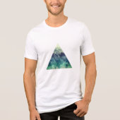 Eine dreieckige, geometrische Berglandschaft Tri-Blend Shirt (Vorderseite)