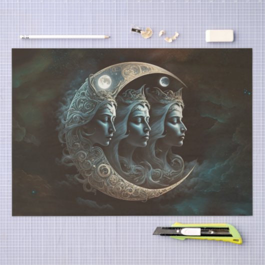 Eine Dreifach-Göttin-Enttäuschung Seidenpapier (Handwerk)