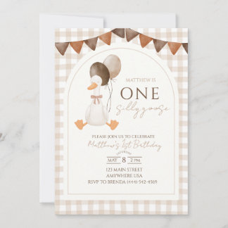 Eine dumme Gans 1. Geburtstagseinladung Einladung