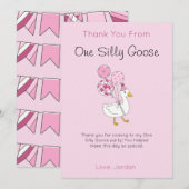 Eine dumme Gans Dankeskarte (Vorne/Hinten)