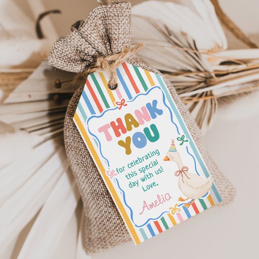 Eine dumme Gans Geburtstag Geschenkanhänger