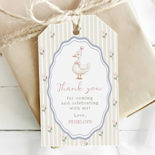 Eine dumme Gans Geburtstags Dankeschön Geschenkanhänger