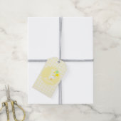 Eine dumme Gans Gingham 1. Geburtstag Geschenkanhänger (Mit Garn)